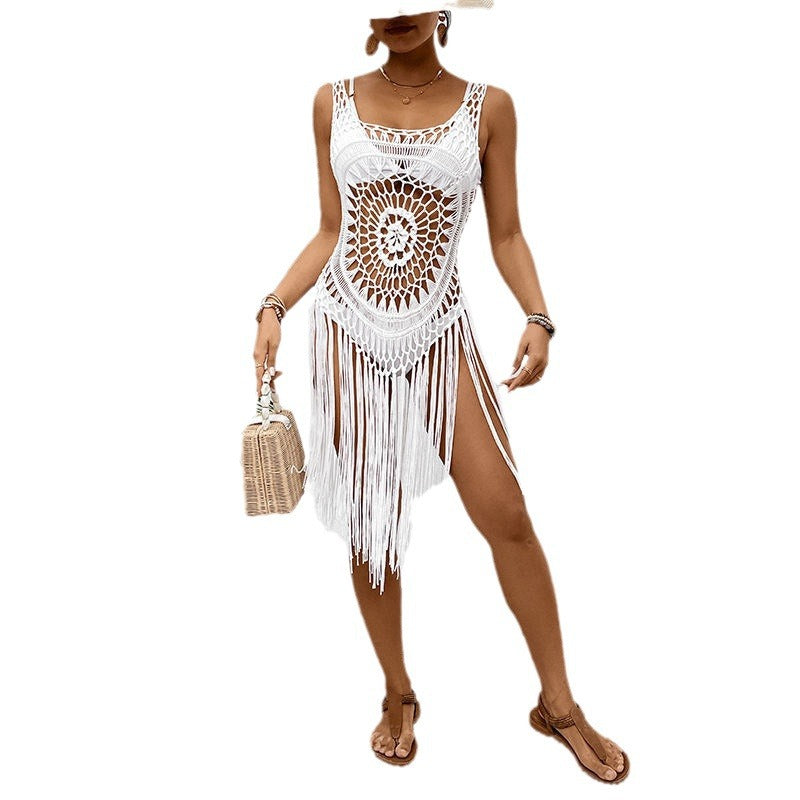 Damen Makramee Strandcover-up Drune