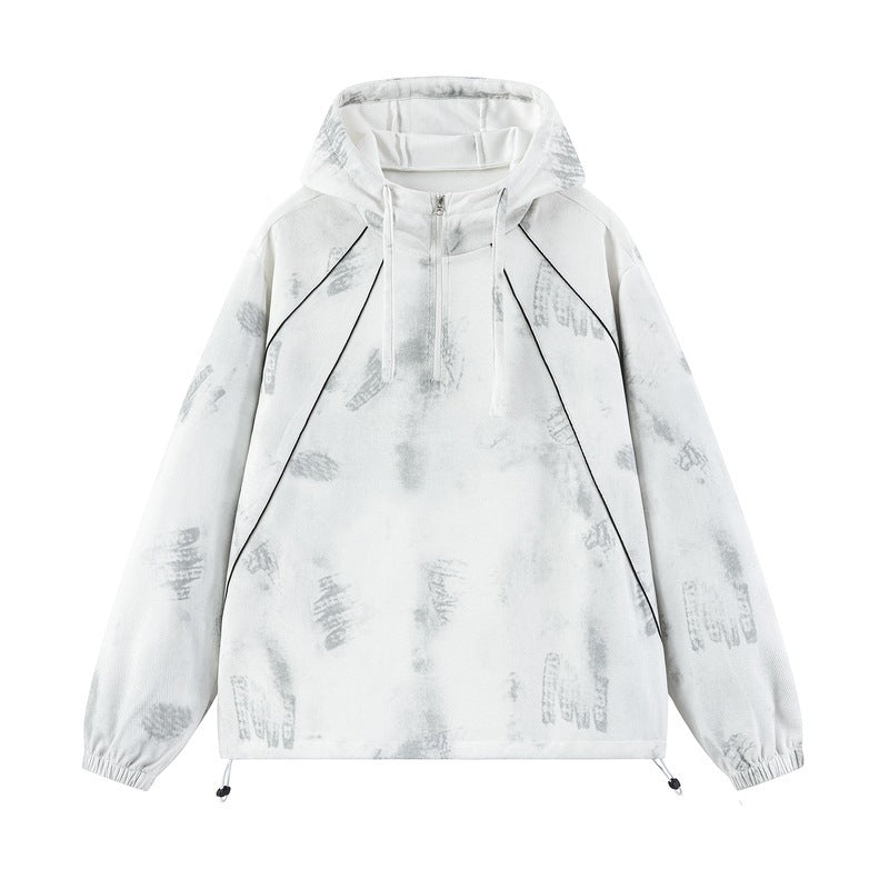 Damen Sportliche Kapuzenjacke mit seitlichen Reißverschlüssen Drune