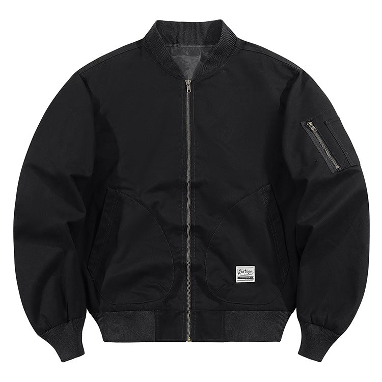 Herren Modische Bomberjacke mit praktischen Taschen Drune