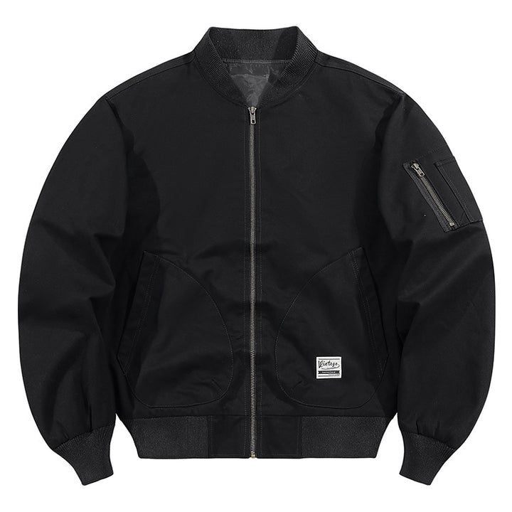 Herren Modische Bomberjacke mit praktischen Taschen Drune