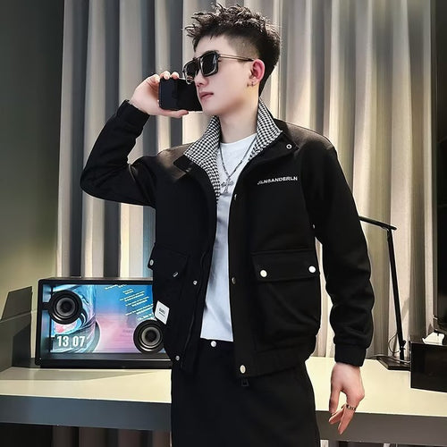 Herren lässige Utility-Jacke mit innovativen Details und praktischem Design Drune