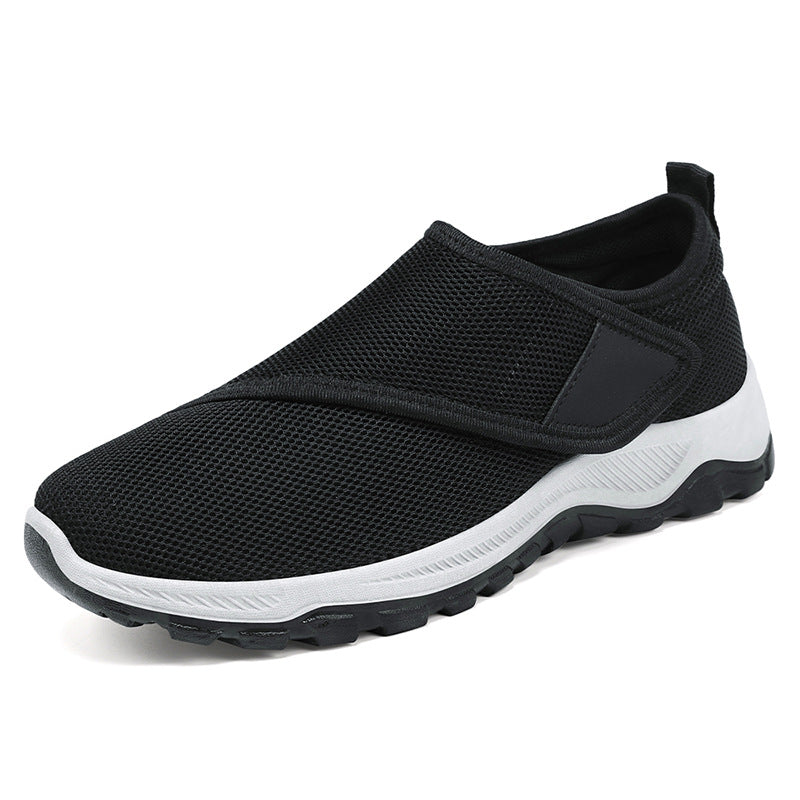 Damen nan atmungsaktive Slip-On Sneaker mit Klettverschluss und gedämpfter EVA-Zwischensohle Drune