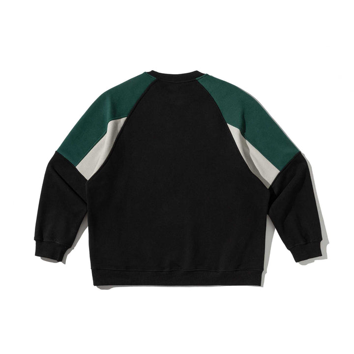 Unisex Colorblock-Sweatshirt mit Raglanärmeln und strukturierter Ziernaht Drune
