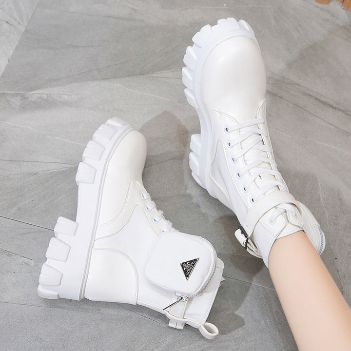 Damen Chunky Boots mit praktischem Seitentaschen-Design Drune
