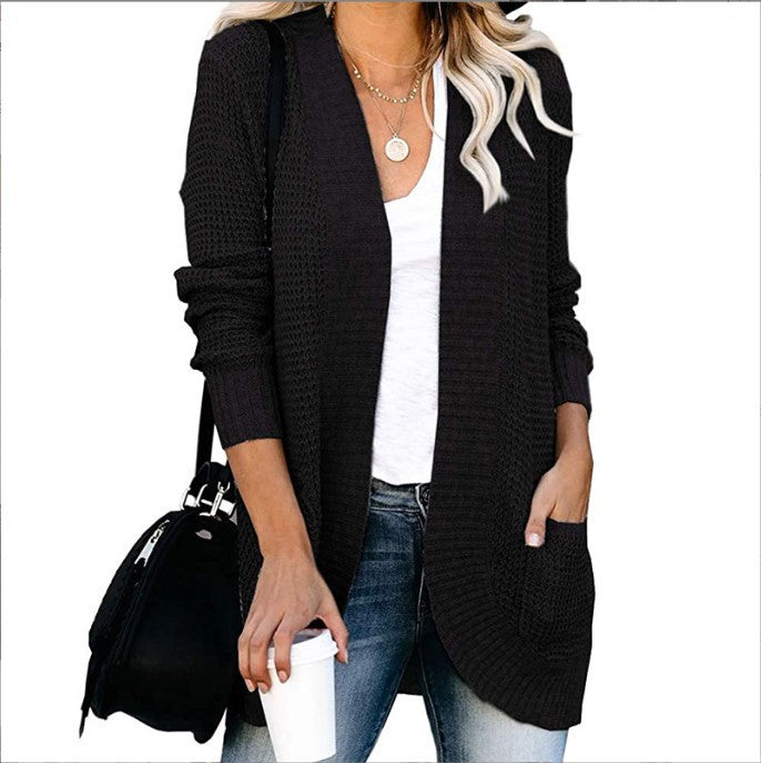Damen Strickcardigan mit praktischen Taschen und luftiger Struktur Drune