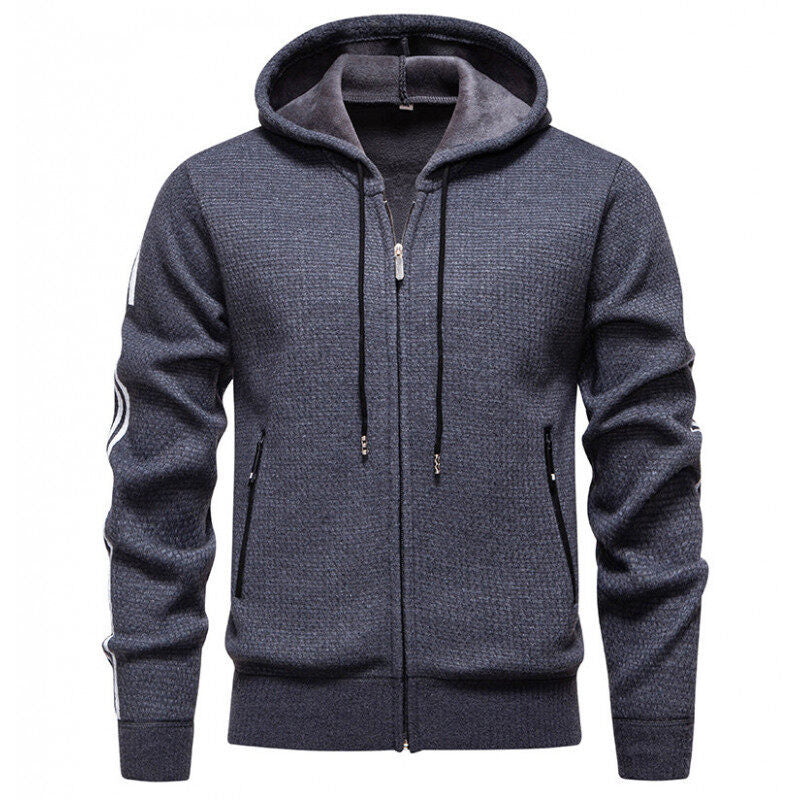 Herren Sportliche Kapuzenjacke mit innovativem Materialmix Drune