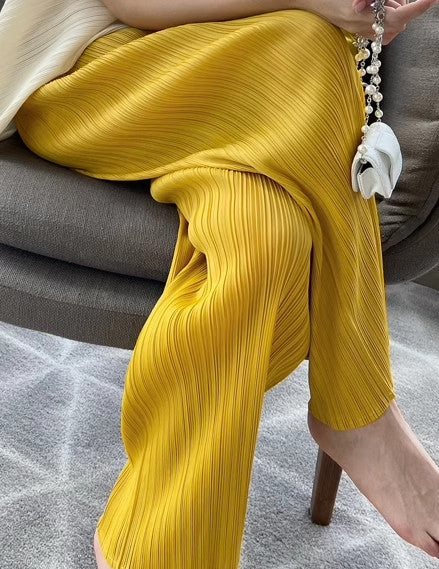 Damen Elegante Plisseehose Drune
