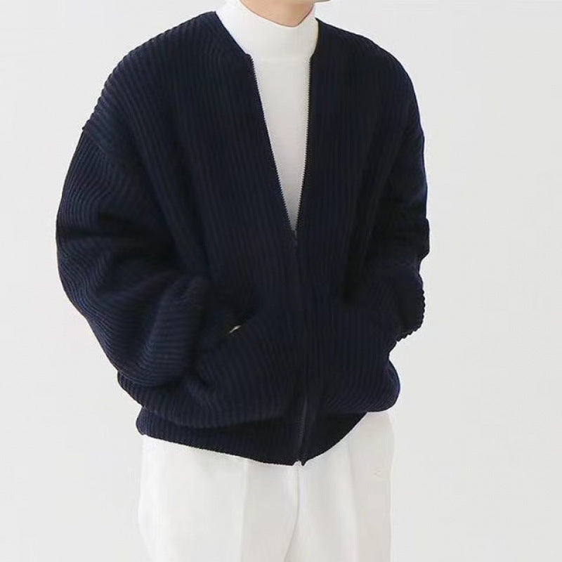 Herren Modische weiche Strickjacke Drune