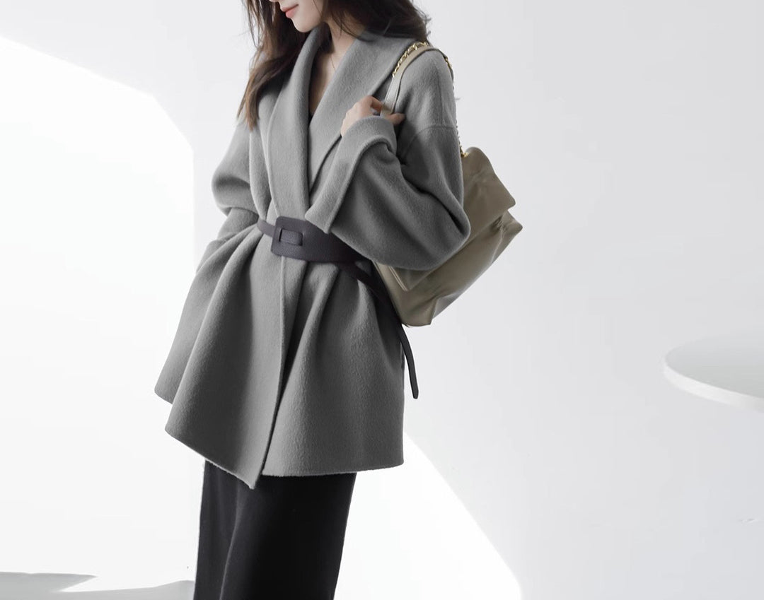 Damen Schicke und elegante Wickeljacke Drune