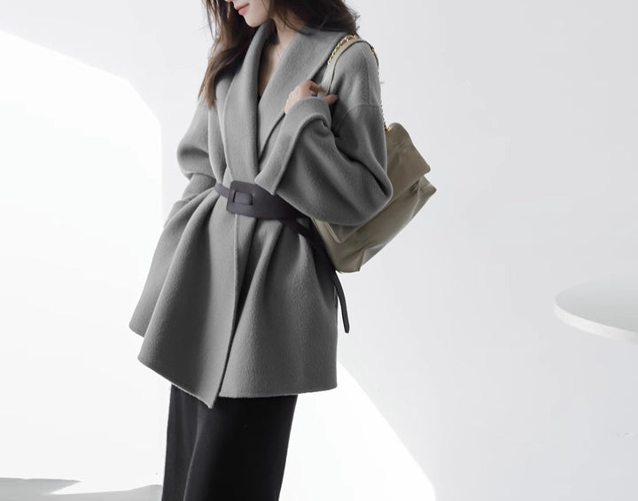 Damen Schicke und elegante Wickeljacke Drune