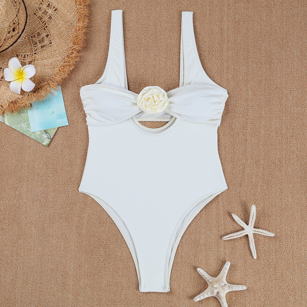 Damen Eleganter Einteiler mit floralem Detail Drune