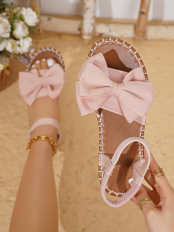 Damen Sandalen mit modischem Schleifen-Design und rutschfester Sohle Drune