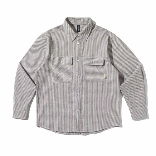Herren Overshirt aus strukturierter Baumwolle mit aufgesetzten Brusttaschen Drune