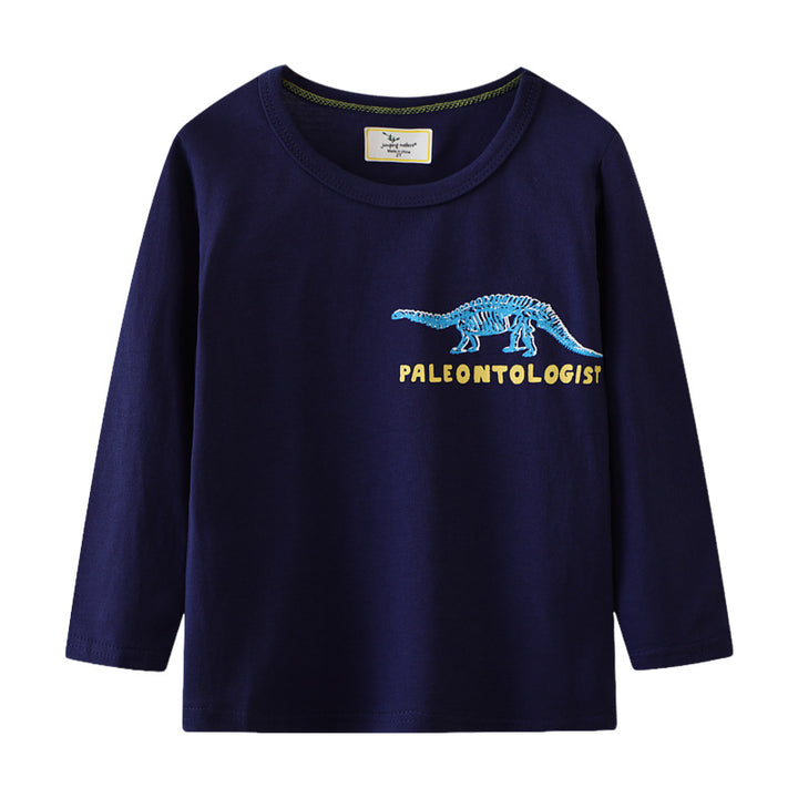 Jungen Langarmshirt mit Dinosaurier-Skelett-Design Drune