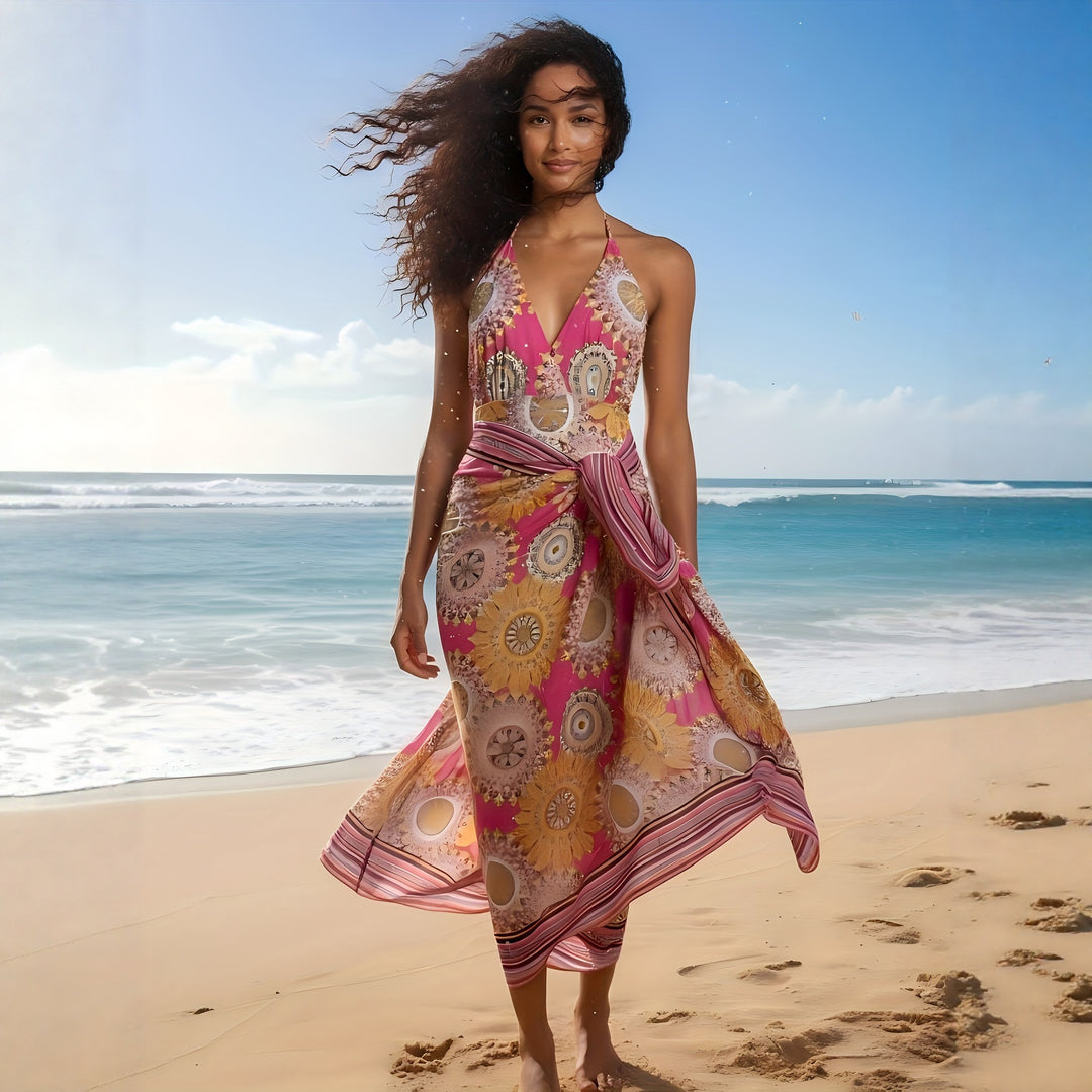 Damen Maxi Strandkleid Drune
