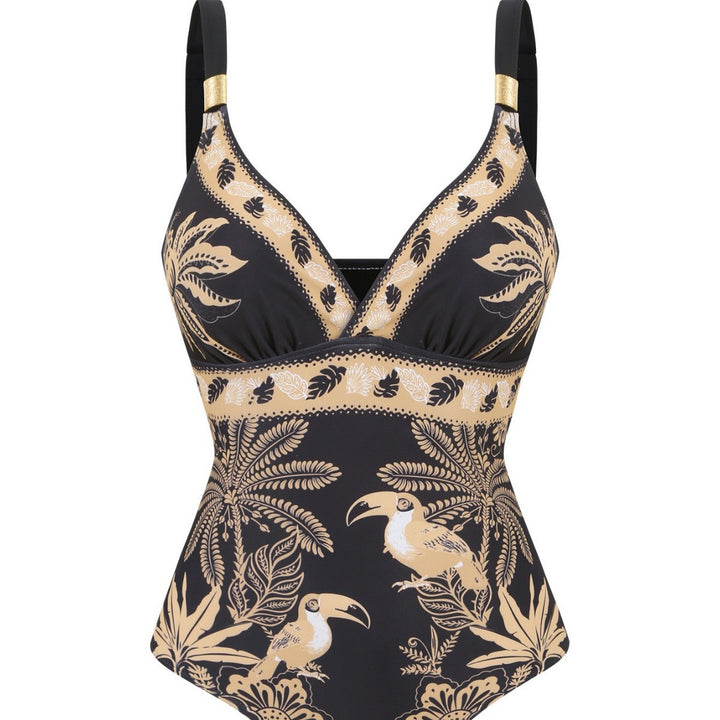 Damen Badeanzug mit elegantem Wickelrock Drune