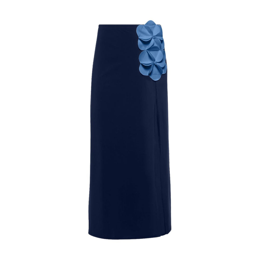 Damen Schwimmanzug mit floralem Oberteil und eleganter Maxi-Rock Drune