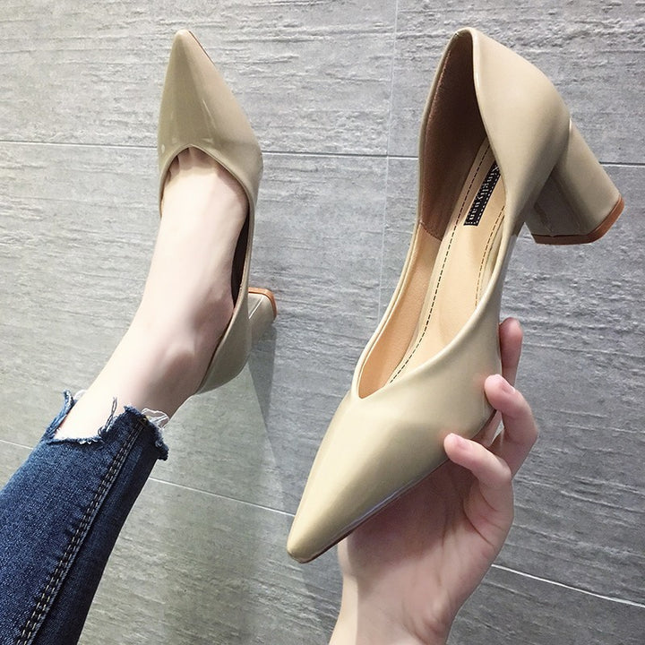 Damen Elegante und zeitlose Absatzschuhe mit blockförmigem Absatz Drune