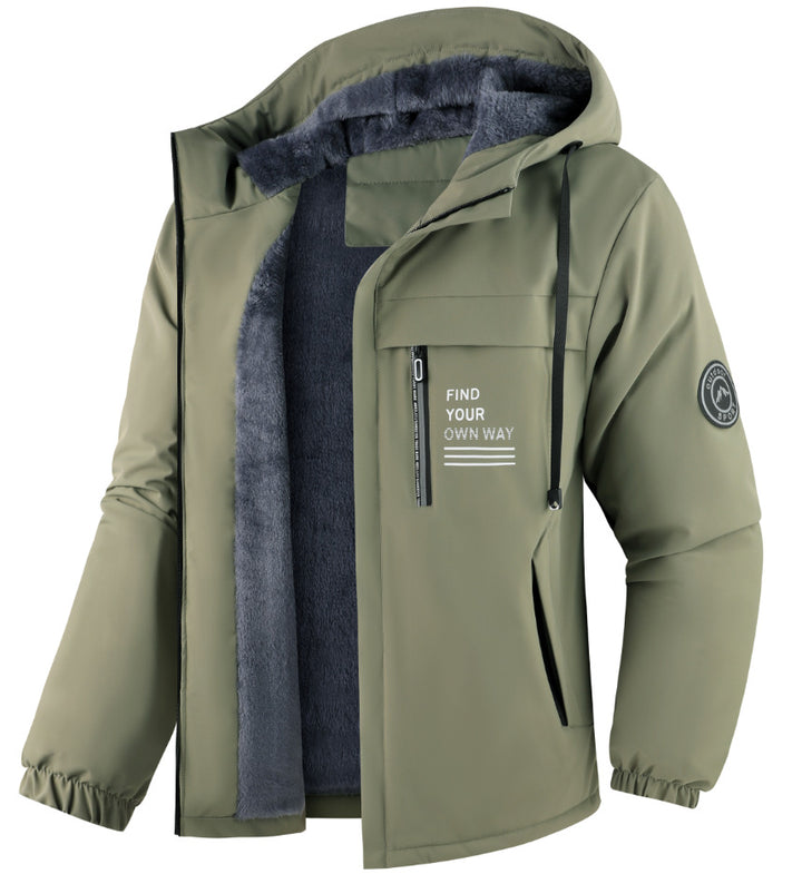 Herren Funktionsjacke mit hohem Kragen Drune