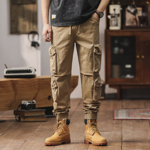 Herren Multifunktions-Cargo-Jogger mit abnehmbaren Kniepanelen, Utility-Taschen und elastischem Saum Drune
