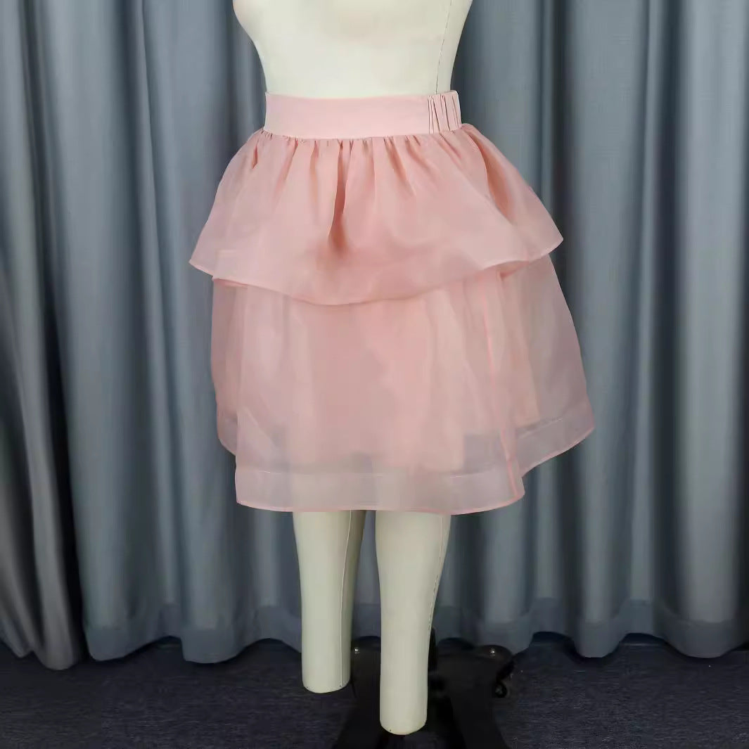 Damen Tüllrock mit voluminösem Schichten-Design Drune