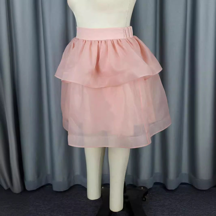 Damen Tüllrock mit voluminösem Schichten-Design Drune