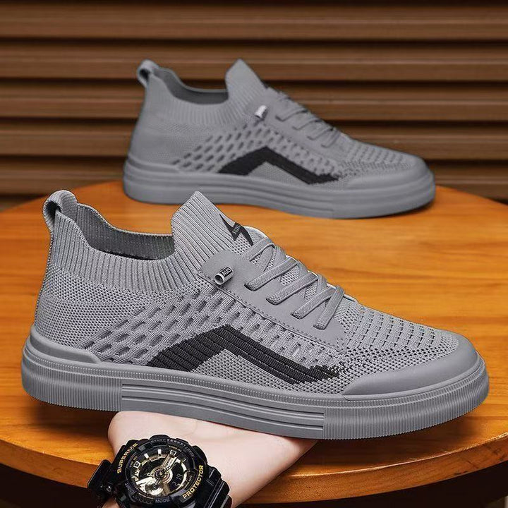 Herren Atmungsaktive Strick-Sneaker mit sockenhaftem Schaft und dämpfender Gummisohle Drune