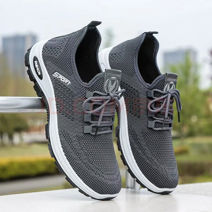 Damen Sportliche Sneakers mit elastischem Obermaterial und rutschfester Sohle Drune