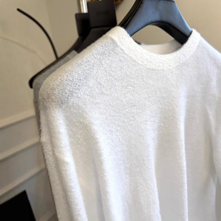 Damen Bequemer Langarmpullover mit lässigem Schnitt Drune