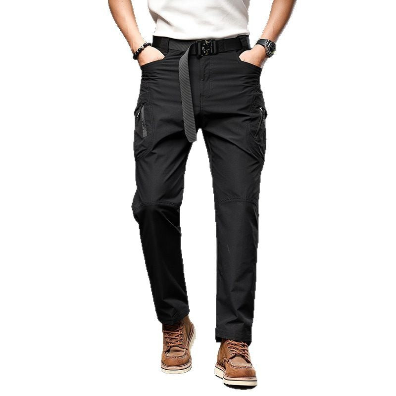 Herren Technische Trekkinghose mit wasserabweisender Oberfläche, ergonomischen Knieabnähern und Multifachtaschen Drune
