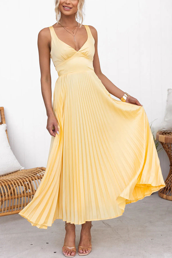 Drune | Kleid aus Satin mit Hosenträgern