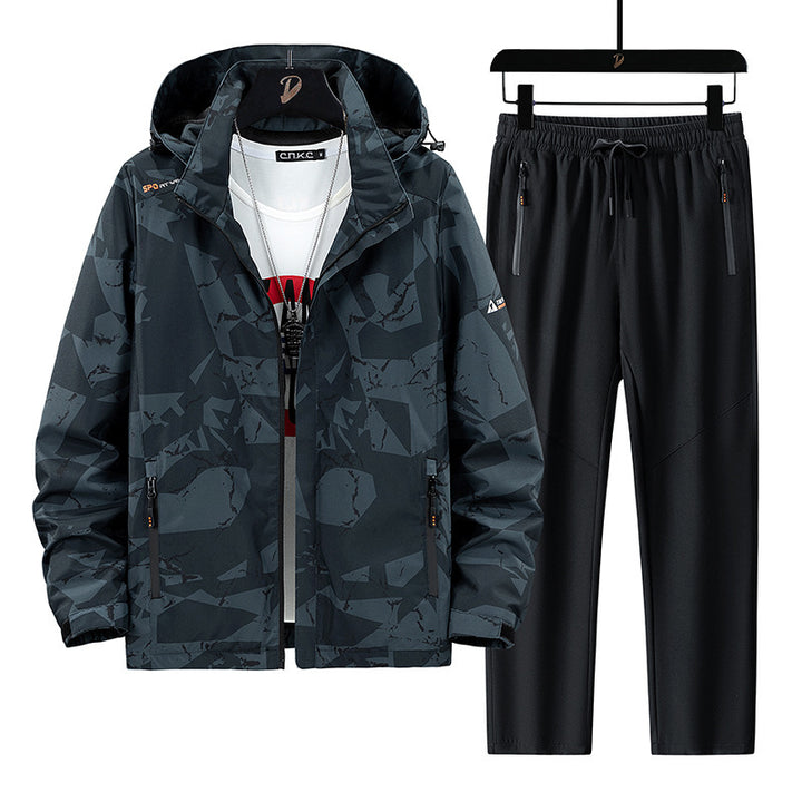 Herren Sportliches Trainingsanzug Drune
