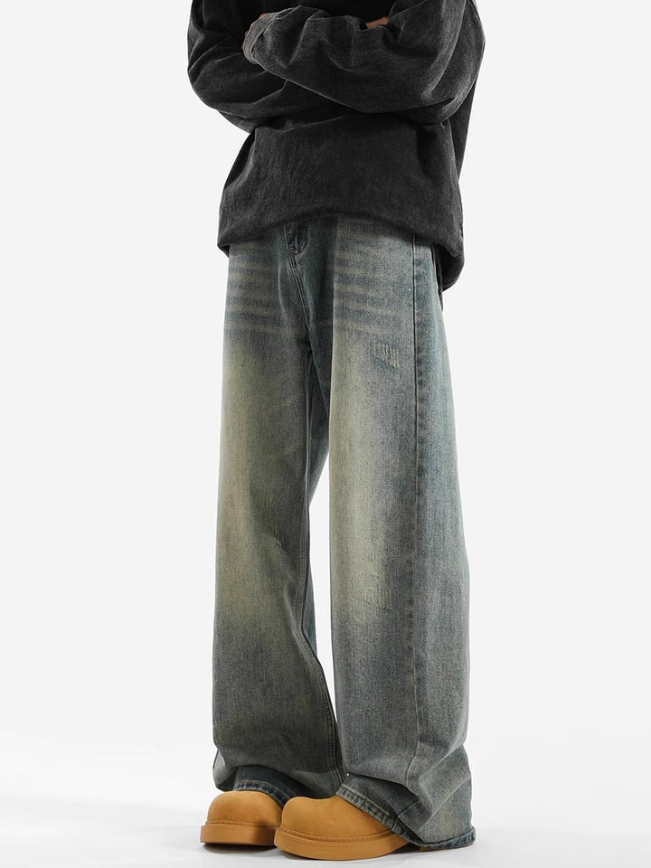 Damen Weit geschnittene lässige Jeans Drune