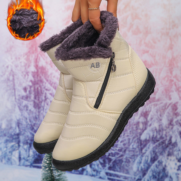 Damen Thermo-Winterstiefel mit kuscheligem Innenfutter und seitlichem Reißverschluss Drune
