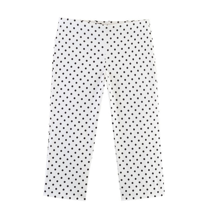 Damen Modische Culotte-Hosen im zeitlosen Punkte-Design Drune
