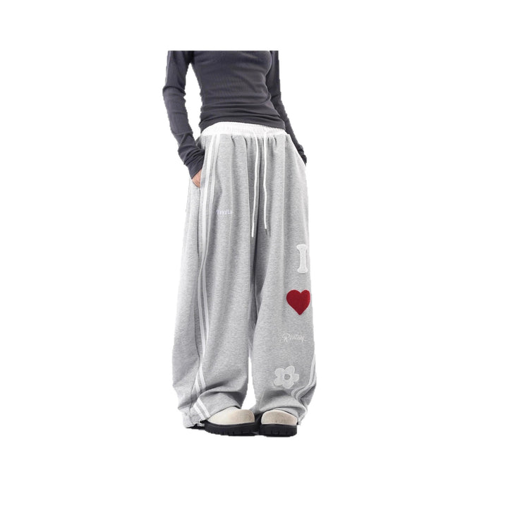 Damen Lässige Sporthose mit einzigartigen Stickereien Drune