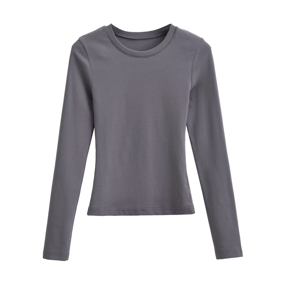 Damen Langarmshirt aus weichem Baumwollmix Drune