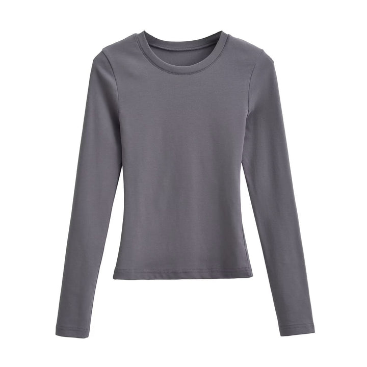 Damen Langarmshirt aus weichem Baumwollmix Drune