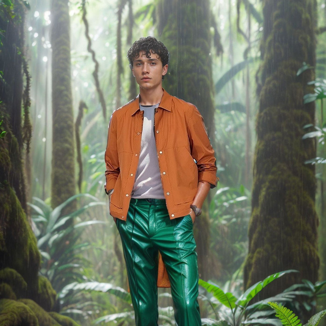 Herren multifunktionale Sommerjacke mit Druckknopfverschluss und atmungsaktiven Einsätzen Drune