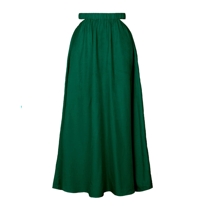 Damen Eleganter Maxirock mit fließendem Schnitt und seitlichem Schlitz Drune