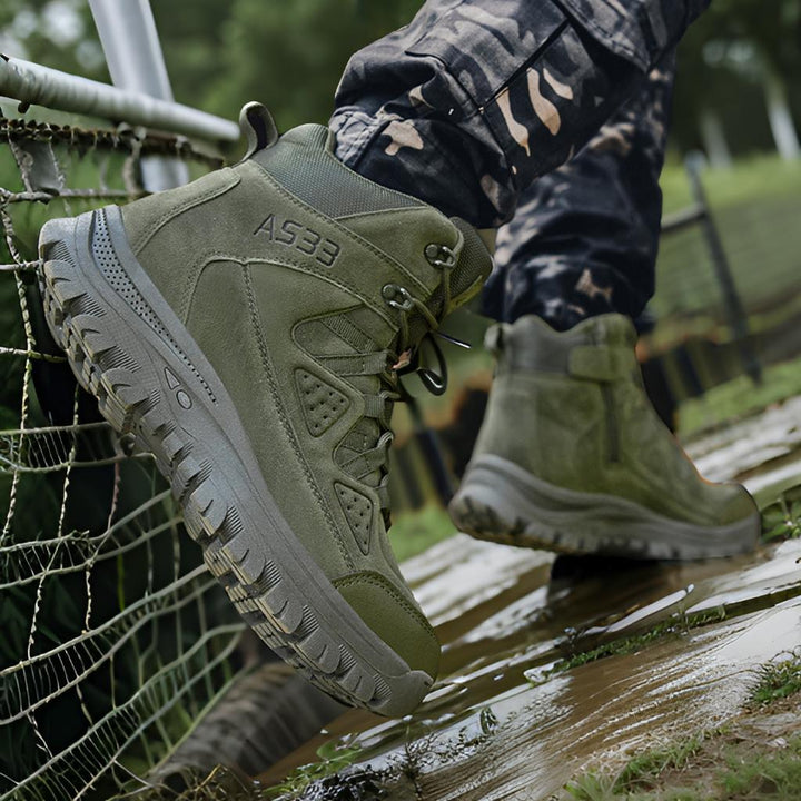 Herren wasserdichte Sicherheitsstiefel mit rutschfester Sohle und atmungsaktiver Membran Drune
