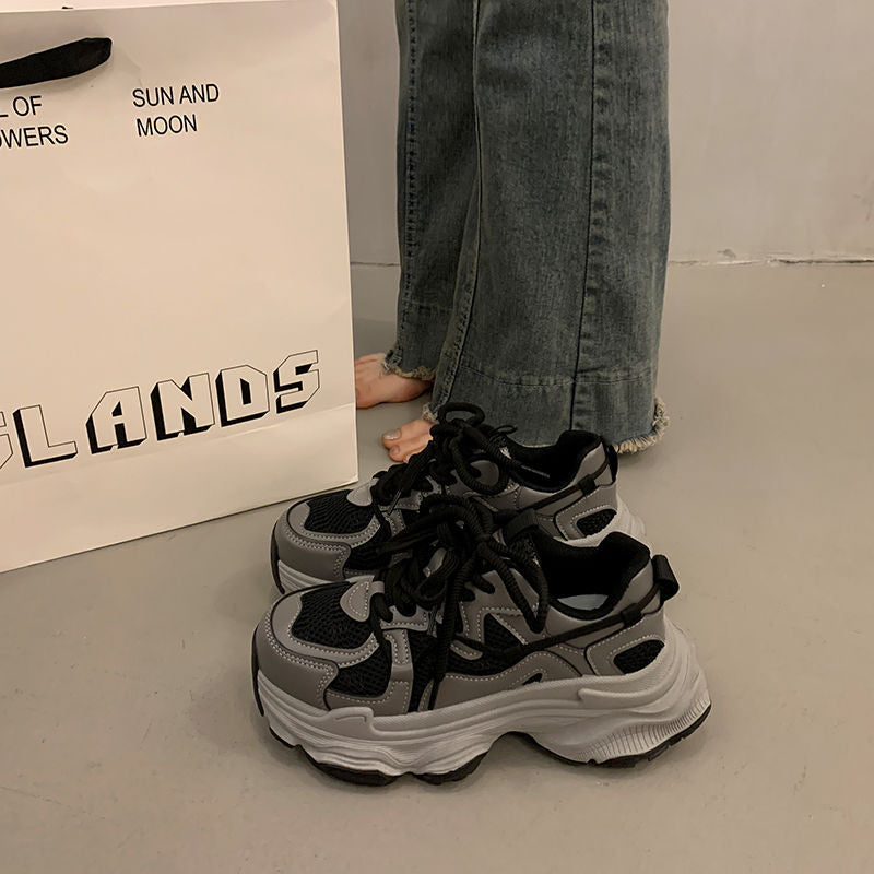 Damen Sneakers im urbanen Chunky-Stil mit atmungsaktiver Mesh-Oberfläche und komfortabler Dämpfung Drune