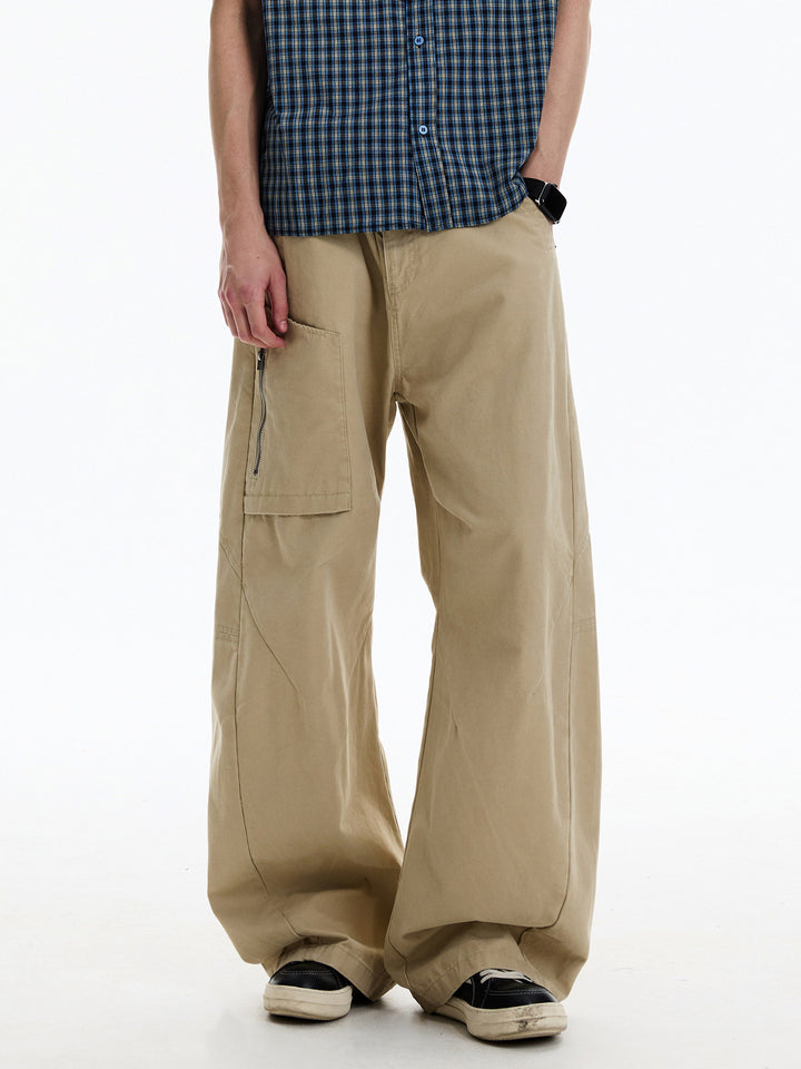 Herren Weitgeschnittene Utility-Hose Drune