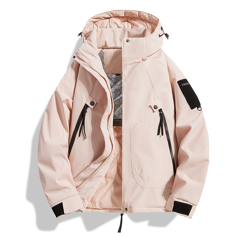 Herren Isolierte Kapuzen-Fieldjacke mit gesteppter Thermofütterung, winddichter Hülle & Utility-Taschen Drune