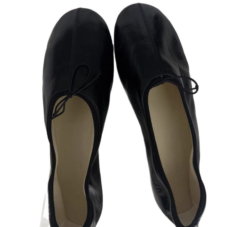 Damen Ballerinas mit Elegantem Knoten-Detail und Flexibler Sohle Drune