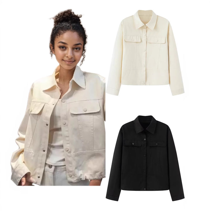 Damen Jacke im modernen Utility-Stil mit stilvollen Taschen Drune