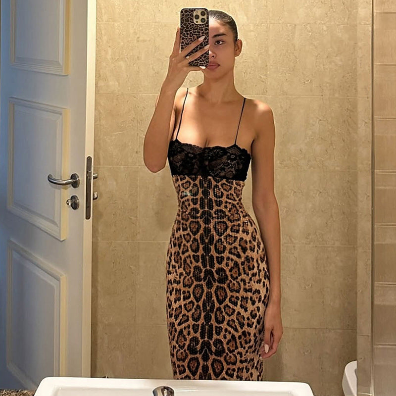 Damen Glamouröses Maxikleid mit Spitzenoberteil und Paillettenverzierung Drune