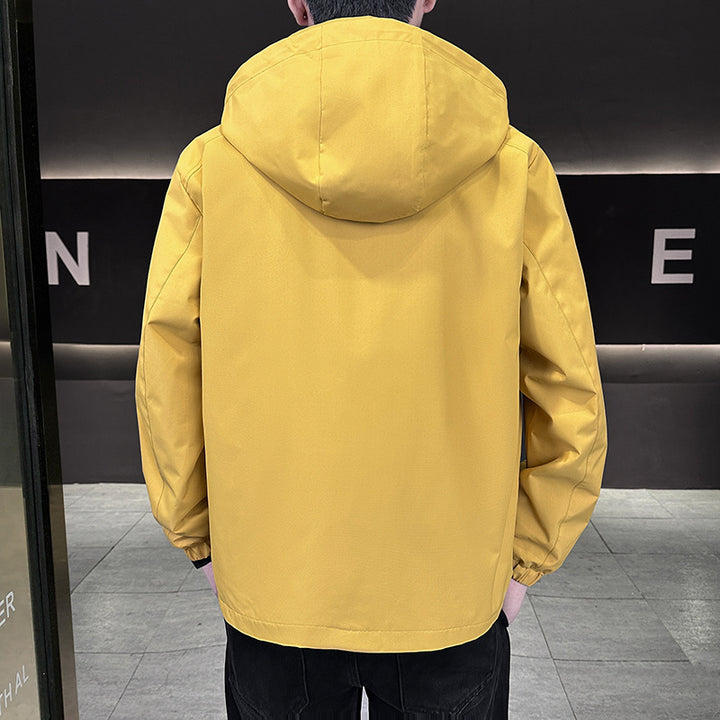 Herren Leichte Übergangsjacke mit verstellbarer Kapuze Drune