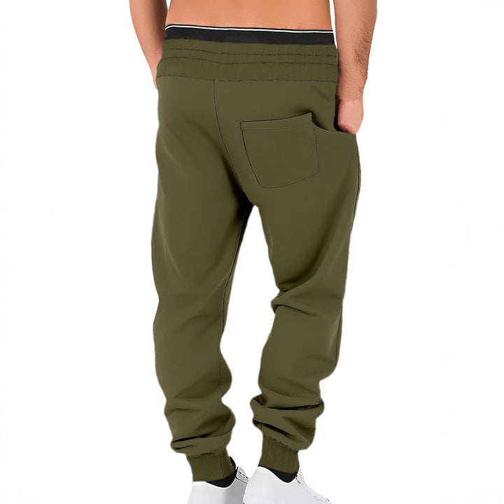 Herren nan komfortable Jogginghose aus hochwertiger Baumwollmischung mit elastischem Bund Kordelzug und Bündchen Drune