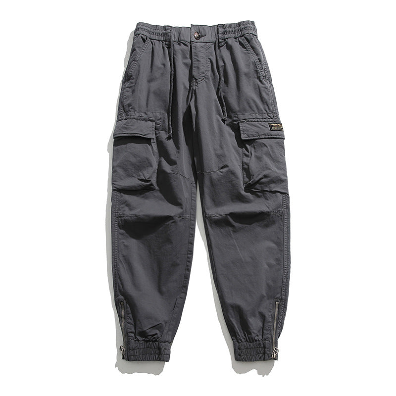 Herren Cargo-Joggerhose mit elastischem Komfortbund, Kniepaneelen und Reißverschluss-Knöcheln Drune